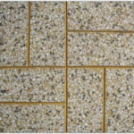 Gạch đá mài Terrazzo 40x40 QP8 vàng