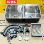 CHẬU RỬA CHÉN CREAVE INOX 304 BÓNG MỜ  8245L