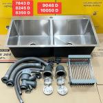 CHẬU RỬA CHÉN CREAVE INOX 304 BÓNG MỜ 7843D