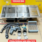 CHẬU RỬA CHÉN CREAVE INOX 304 BÓNG MỜ 10048BM