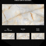 Gạch Ấn Độ 600x1200 mm CIELO ONYX GLOSSY