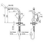 Vòi rửa chén dây rút INAX SFV-1013SX