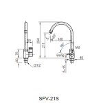 Vòi rửa chén lạnh INAX SFV-21