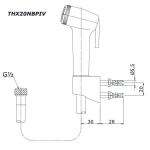 Vòi xịt nhựa TOTO THX20NBPIV