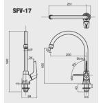 Vòi rửa chén lạnh INAX SFV-17