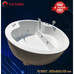 BỒN TẮM NẰM MASSAGE TRÒN  VICTORY VIC 1600T