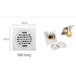 Phễu thoát sàn VICTORY đồng thau 15x15  VIC TS15