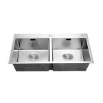 Chậu rửa ch&eacute;n đ&uacute;c 2 hộc đều KASSANI KD 4215CV