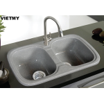 Chậu rửa ch&eacute;n đ&aacute; nh&acirc;n tạo Việt Mỹ S2N-01