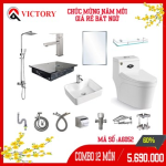 BỘ COMBO BÀN CẦU NHÀ TẮM TRỌN BỘ 6052