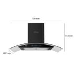 Hút mùi điện tử không chạm Ferroli HC-700DSS