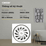 Phễu thoát sàn mini Caesar Ø60 F222