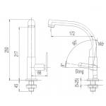 Vòi rửa chén lạnh INAX SFV-29