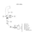 Vòi xịt vệ sinh INAX CFV-102A