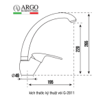 Vòi Rửa Chén Nóng Lạnh Argo G-2811-01