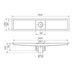 Phễu Thoát Sàn Inax chống hôi PBFV-600