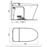 Bàn cầu thông minh Viglacera V882F