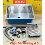 CHẬU RỬA CHÉN CREAVE INOX 304 BÓNG MỜ  6045DM