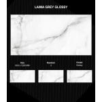 Gạch Ấn Độ 600x1200 mm LAIMA GREY GLOSSY