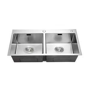 Chậu rửa ch&eacute;n đ&uacute;c 2 hộc đều KASSANI KD 4215CV