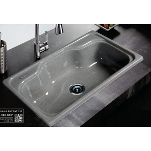 Chậu rửa ch&eacute;n đ&aacute; nh&acirc;n tạo Việt Mỹ S1N-01