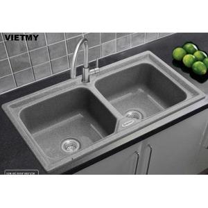 Chậu rửa ch&eacute;n đ&aacute; nh&acirc;n tạo Việt Mỹ S2N-08