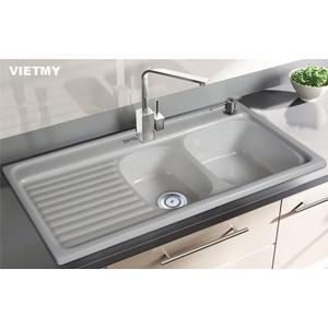 Chậu rửa ch&eacute;n đ&aacute; nh&acirc;n tạo Việt Mỹ S2NC-03