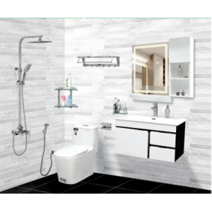 BỘ COMBO BÀN CẦU NHÀ TẮM TRỌN BỘ  03  VICTORY VIC 9 SẢN PHẨM  