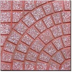 Gạch đá mài Terrazzo 40x40 rẻ quạt đỏ