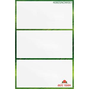 Gạch Đồng Tâm trắng trơn 400x800 mm 4080SNOW001-H+