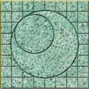 Gạch đá mài Terrazzo 40x40 vầng trăng  xanh