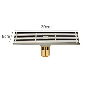 Phễu thoát sàn VICTORY đồng thau 80x300 mm VIC TS019