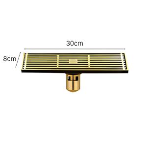 Phễu thoát sàn VICTORY đồng thau 80x300 mm VIC TS021