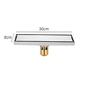 Phễu thoát sàn VICTORY đồng thau 80x300 mm VIC TS022