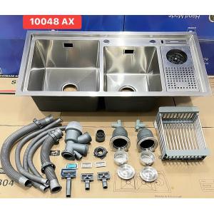 CHẬU RỬA CHÉN CREAVE INOX 304 BÓNG MỜ 10048