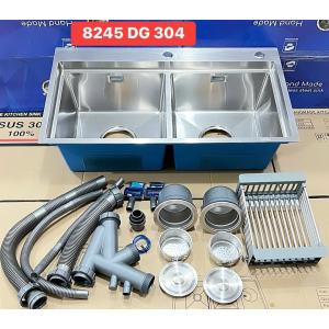 CHẬU RỬA CHÉN CREAVE INOX 304 BÓNG MỜ  8245DG