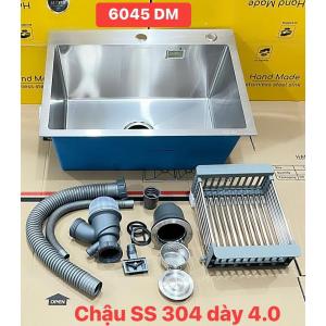 CHẬU RỬA CHÉN LEAD INOX 304 BÓNG MỜ  6045DM