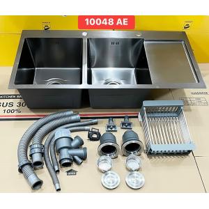 CHẬU RỬA CHÉN LEAD INOX 304 NANO XÁM  10048AE