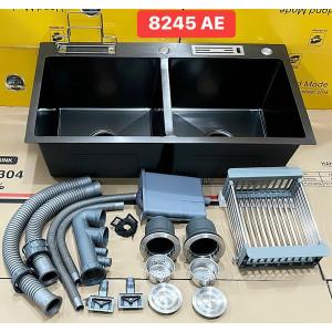 CHẬU RỬA CHÉN LEAD INOX 304 NANO XÁM 8245AE