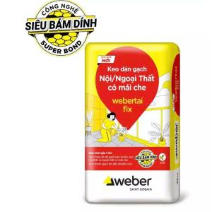 Keo dán gạch có mái che Webertai Fix xám
