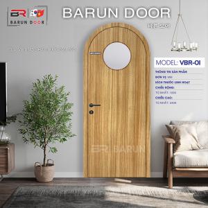Cửa nhựa Vòm Barun Korea ô kiếng VBR-01
