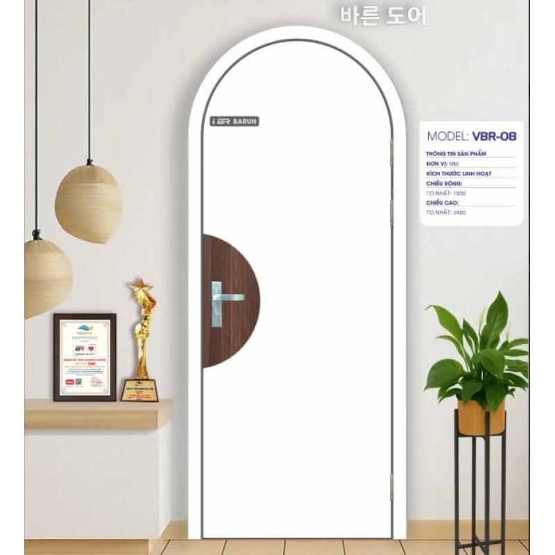 Cửa nhựa Vòm Barun Korea phối màu VBR-08