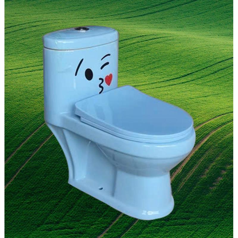 Bàn cầu trẻ em VICTORY màu xanh biển