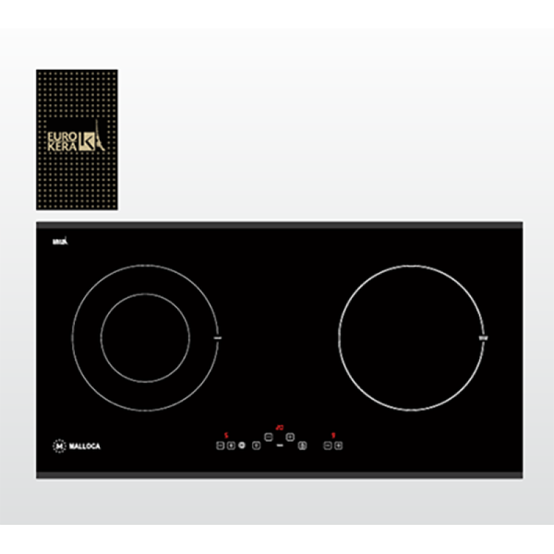 Bếp điện từ kết hợp Malloca MH-02 IR LB