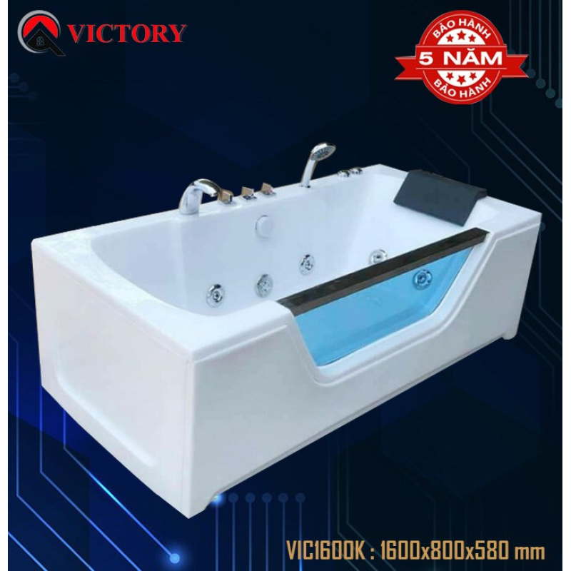 BỒN TẮM NẰM MASSAGE  VICTORY VIC 1600K