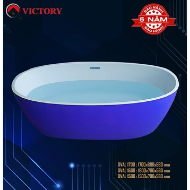 BỒN TẮM NẰM VICTORY OVAL MÀU XANH TÍM