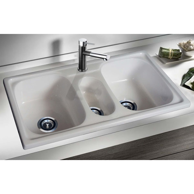 Chậu rửa ch&eacute;n đ&aacute; nh&acirc;n tạo Việt Mỹ S3N-01