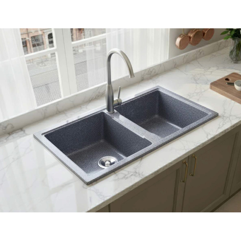 Chậu rửa ch&eacute;n đ&aacute; nh&acirc;n tạo Việt Mỹ C2N-08