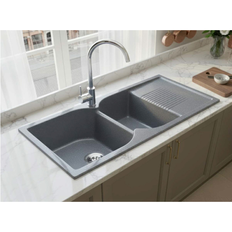 Chậu rửa ch&eacute;n đ&aacute; nh&acirc;n tạo Việt Mỹ C2NC-04