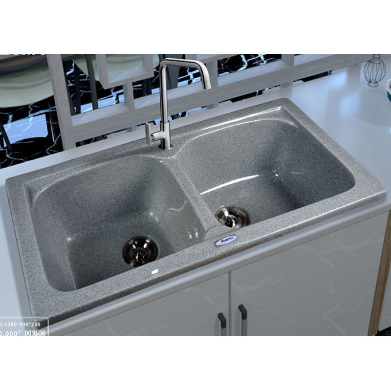 Chậu rửa ch&eacute;n đ&aacute; nh&acirc;n tạo Việt Mỹ S2N-10